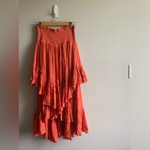Layered Peach Skirt